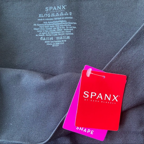 Spanx Side-Zip Seamless Legging X-Large Black HTF NEW - Picture 4 of 4